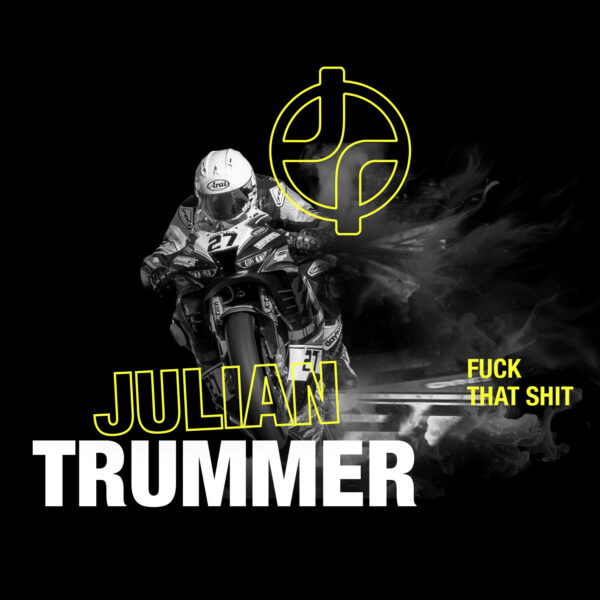 JulianTrummer_Merch_Kollektion_T-Shirt schwarz Fuck that shit_Print